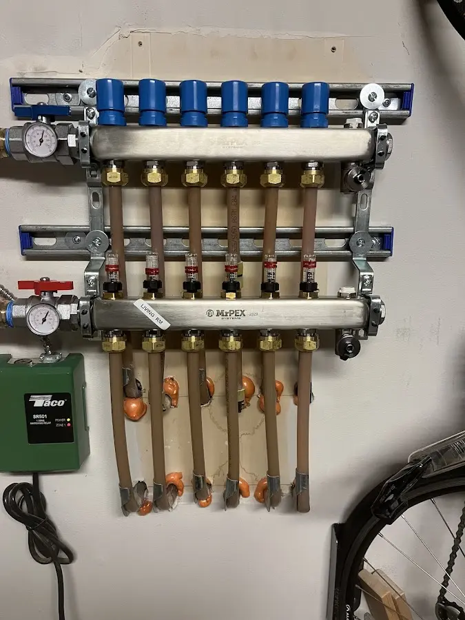 Plumber performing Gas Line Installation at a residential property in Pavilion